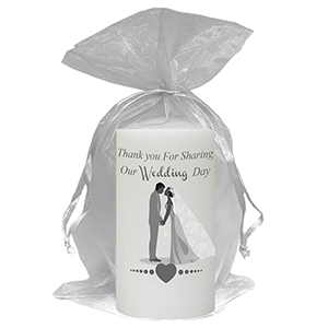 Personalised Thank you Wedding Favour - Blind Love Silver