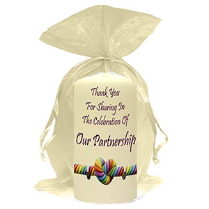 Personalised Thank you Wedding Favour - Blind Love Silver