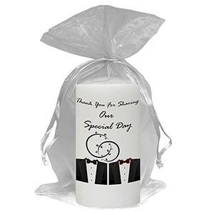 Personalised Thank you Wedding Favour - Blind Love Silver