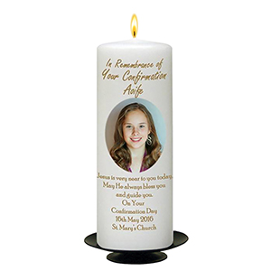 Personalised Confirmation Candle - Confirmation & Photo Boy