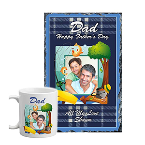 Personalised Fathers Day Gift Candle - Fun with Photo