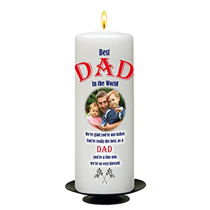 Personalised Fathers Day Gift Candle - Fun with Photo