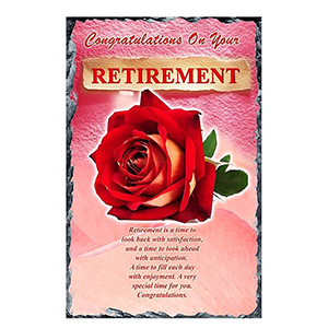 Personalised Retirement Frame - Flowers & Verse with Photo