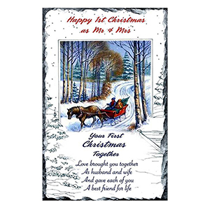 Personalsied Christmas Candle Gift - Baby Bear Decorating Your First Xmas