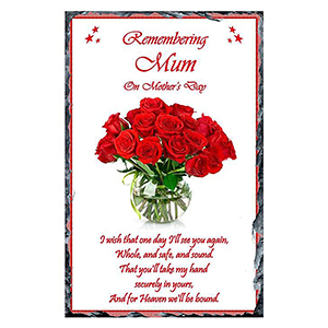 Personalised Mothers Day - Blue Valley of Water with Photo