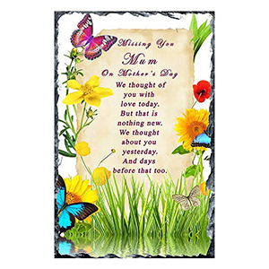 Personalised Mothers Day - Blue Valley of Water with Photo