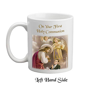 Personalised 1st Holy Communion Candle - Chalice & Parchment