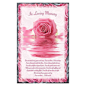 Personalised Remembrance Candle - Getting Tired River Over Rocks