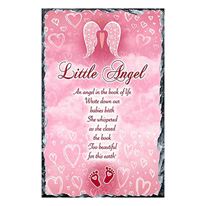 Personalised Remembrance Candle - Angel Wings Blue