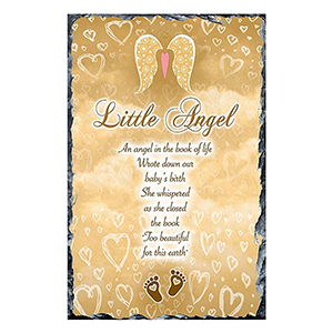 Personalised Remembrance Candle - Angel Wings Blue