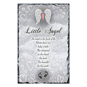 Personalised Remembrance Candle - Angel Wings Blue