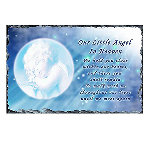 Personalised Remembrance Candle - Angel Wings Blue