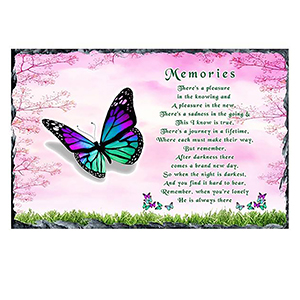 Personalised Remembrance Candle - Butterfly & Sunflowers