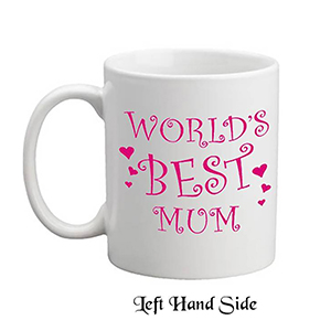 Personalised Mothers Day Mug Gift - Heart & Flowers Grandma