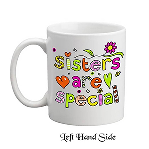 Personalised Mothers Day Mug Gift - Heart & Flowers Grandma
