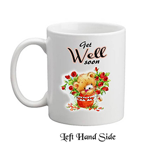 Personalised Get Well Soon Mug Gift - Floral Heart Tree