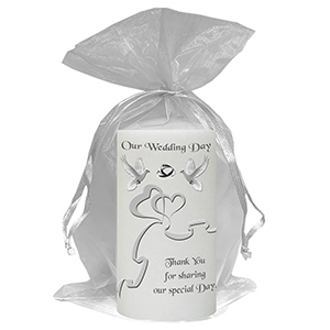 Personalised Thank you Wedding Favour - Hand To Hand Silver