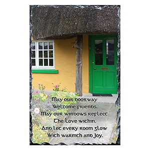 Personalised Slate Gift - An Irish Blessing Forrest Walk