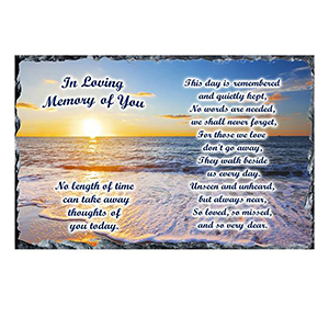 Personalised Remembrance Candle - Getting Tired River Over Rocks