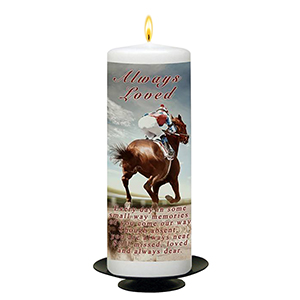 Personalised Remembrance Candle - Getting Tired River Over Rocks