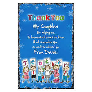 Personalised Christmas Teacher Candle Gift - Waving Elf