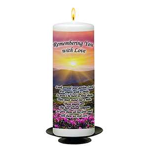 Personalised Remembrance Candle - Butterfly & Sunflowers