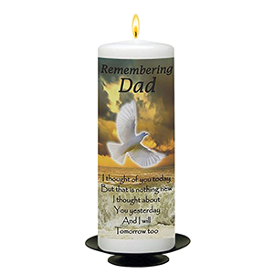 Personalised Remembrance Candle - Butterfly & Sunflowers