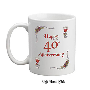 Personalised Wedding Anniversary Candle Gift - Family Crest Anniversary Gold Script & Photo