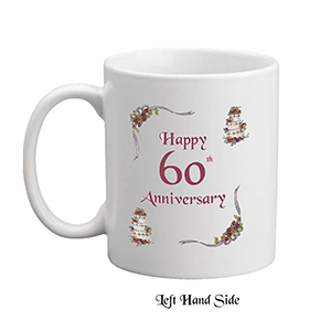 Personalised Wedding Anniversary Candle Gift - Family Crest Anniversary Gold Script & Photo