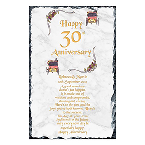Personalised Wedding Anniversary Candle Gift - Family Crest Anniversary Gold Script & Photo
