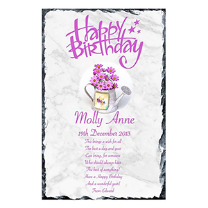 Personalised Birthday Candle - Red Newpaper with photo