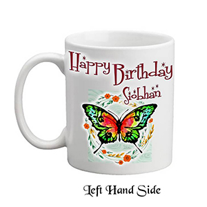 Personalised Birthday Mug Gift - Pink Gerbera