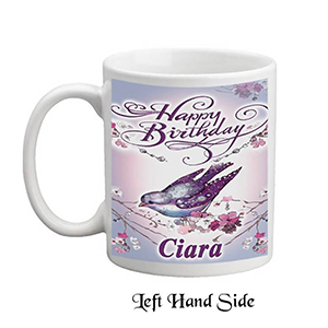Personalised Birthday Mug Gift - Pink Gerbera
