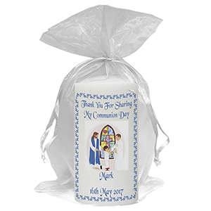 Personalised 1st Holy Communion Favour - Boy Gold Frame with Photo