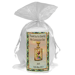 Personalised 1st Holy Communion Favour - Boy Gold Frame with Photo