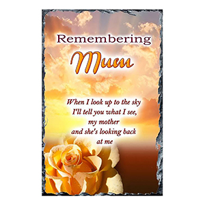 Personalised Mothers Day - Blue Valley of Water with Photo