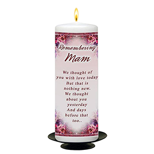 Personalised Remembrance Candle - Getting Tired River Over Rocks