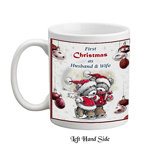 Personalsied Christmas Candle - Our First Christmas - Mr & Mrs Photo Christmas