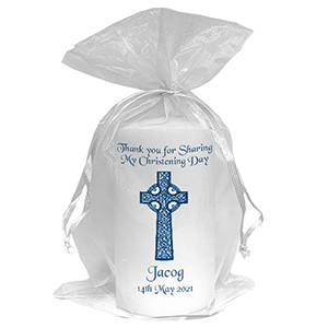 Thank you Christening Favour - Balloon Bear Pink