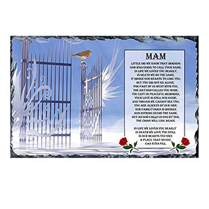 Personalised Remembrance Candle - Butterfly & Sunflowers