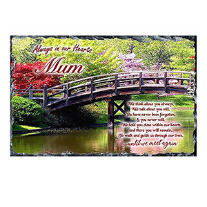Personalised Mothers Day - Blue Valley of Water with Photo