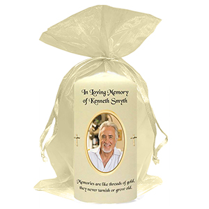 Personalised Remembrance Favour Candle - Tuilip