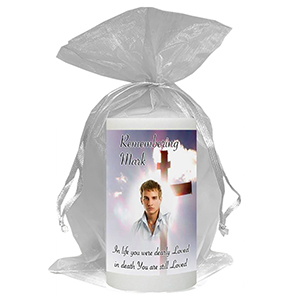 Personalised Remembrance Favour Candle - Tuilip