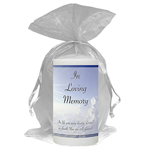 Personalised Remembrance Favour Candle - Tuilip
