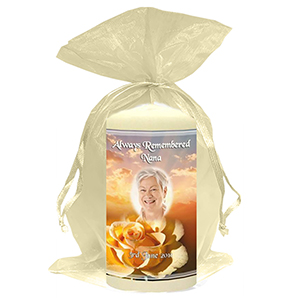 Personalised Remembrance Favour Candle - Tuilip