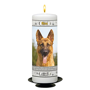 Personalsied Remembrance Slate - Pawprints with Photo