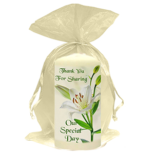 Personalised Thank you Wedding Favour - Young Love Gold