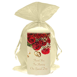 Personalised Thank you Wedding Favour - Hand To Hand Silver