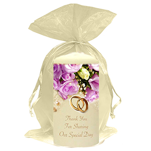 Personalised Thank you Wedding Favour - Hand To Hand Silver