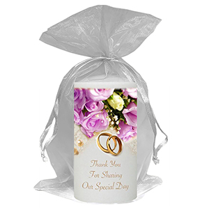 Personalised Thank you Wedding Favour - Hand To Hand Silver